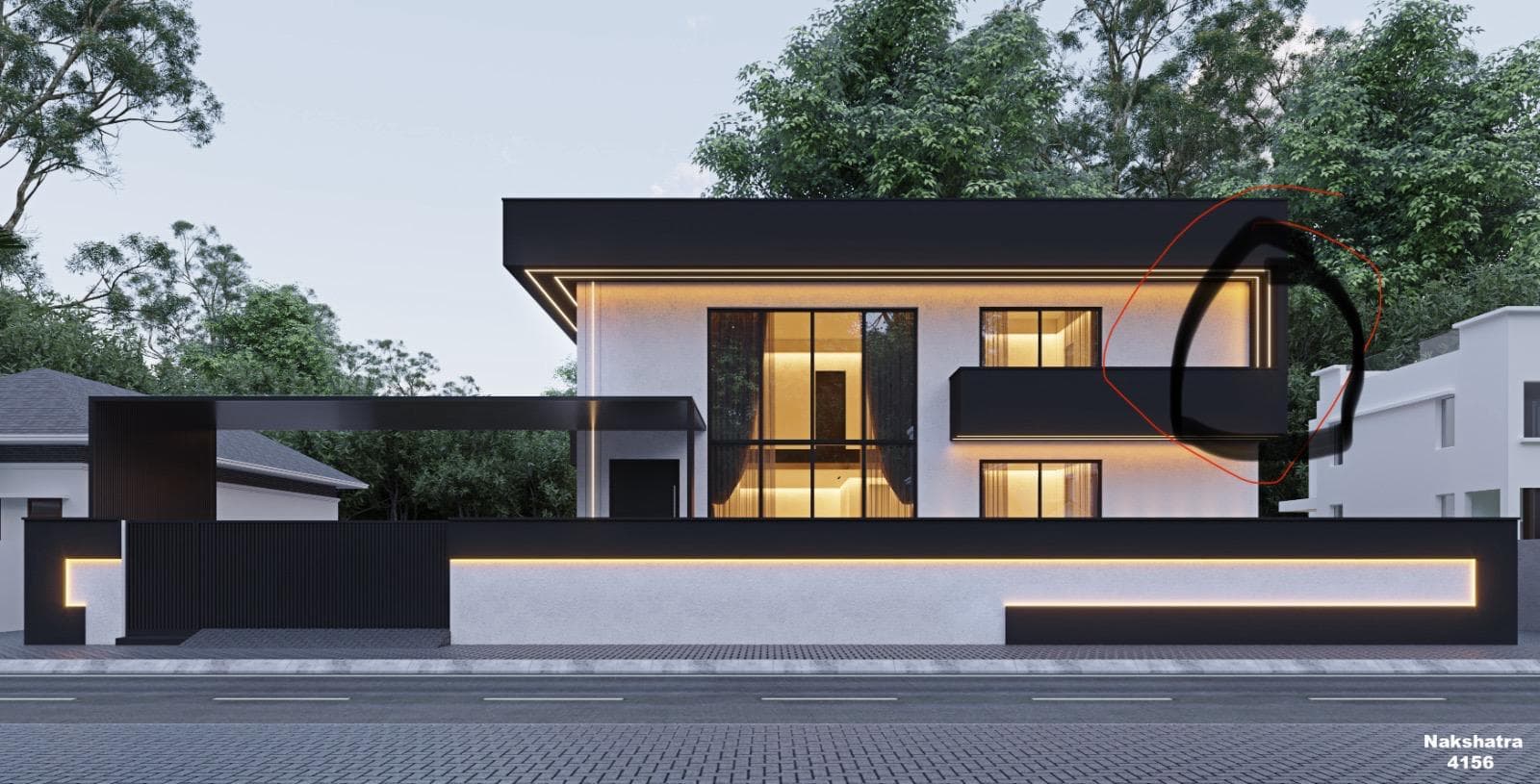 Modern house exterior